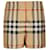 Burberry Short de algodón a cuadros Naranja