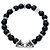 Salvatore Ferragamo Bracciale Gancini Stone Large Blu da Uomo - vista 3