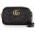 Gucci Borsa a Spalla Matelassé Small Chain Nero - vista 3