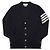 Thom Browne Nachhaltiger Merino-Woll-Cardigan für Herren, Bar Stripe stamp: Schwarz