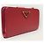 Prada Red Saffiano Triangle Logo Women's Wallet - view 2