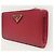 Prada Red Saffiano Triangle Logo Women's Wallet - view 3