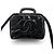 Chanel Borsa Tote con Manico Superiore Cosmético Brevettato con Tracolla Nero - vista 2