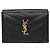 Saint Laurent Black Monogram Grained Poudre Embossed Leather Small Wallet - view 10