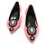 Hermès Décolleté in scamosciato rosa decorate con pois metallici da donna