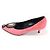 Hermès Décolleté in scamosciato rosa decorate con pois metallici da donna - vista 4