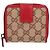 Gucci GG Pattern Jacquard Red Women's Wallet