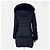 Prada Re-Nylon Triangle Logo Fox Fur Women's Long Puffer Jacket Black - view 6