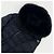 Prada Re-Nylon Triangle Logo Fox Fur Women's Long Puffer Jacket Black - view 7