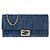 Fendi Flockierter Denim Continental Wallet - Ansicht 3