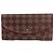 Louis Vuitton Damier Ebene Kaissa Flap Long Wallet Braun