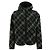 Burberry Check Pattern Wool Blend Hooded Jacket Black - view 4
