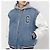 Céline Giacca Varsity Teddy con cappuccio in denim Blu - vista 8