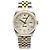 Rolex Relógio Datejust Combination Masculino Original com Mostrador de Diamante Prateado e Mostrador de Computador Prata