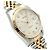 Rolex Relógio Datejust Combination Masculino Original com Mostrador de Diamante Prateado e Mostrador de Computador Prata - vista 11