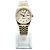 Rolex Relógio Datejust Combination Masculino Original com Mostrador de Diamante Prateado e Mostrador de Computador Prata - vista 3