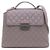 Chanel Borsa Tote e Borsa a Spalla con Patta e Logo Argentato Marrone