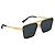 Louis Vuitton Occhiali da Sole Evidence Metal Square Black and Gold Tone Frame Nero