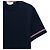 Thom Browne Oversized Kurzarm-T-Shirt aus Baumwolle im Rugby-Stil Blau - Ansicht 3