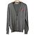 Givenchy Strickjacke aus Wolle Grau mit LOVE-Stickerei Braun