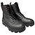 Moncler Stivaletti con lacci in pelle nera Nero