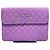 Chanel Clutch Cosmetic Caviar Purple Series Porpora