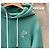 Louis Vuitton Logo Bestickter Signature Hoodie Grün - Ansicht 4