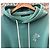 Louis Vuitton Logo Bestickter Signature Hoodie Grün - Ansicht 5