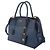 Prada Borsa a Spalla Saffiano Esplanade Blu - vista 2