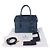 Prada Borsa a Spalla Saffiano Esplanade Blu - vista 8