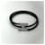 Hermès Herrenarmband Tunis Tresor Schwarz Silber  - Ansicht 4