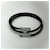 Hermès Herrenarmband Tunis Tresor Schwarz Silber  - Ansicht 5
