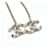 Chanel Orecchini a goccia Logo Cubic Bianco - vista 4
