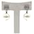 Chanel Orecchini con perle e zirconi Bianco