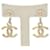 Chanel Orecchini con perle Logo Bianco  - vista 3
