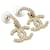 Chanel Orecchini con perle Logo Bianco  - vista 4