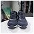 Chanel Sneakers in tweed e scamosciato Blu - vista 2