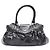 Salvatore Ferragamo Borsa a tracolla in vernice nera Gancini Nero - vista 11