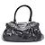 Salvatore Ferragamo Borsa a tracolla in vernice nera Gancini Nero - vista 3