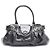 Salvatore Ferragamo Borsa a tracolla in vernice nera Gancini Nero - vista 9