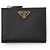 Prada Cartera compacta de piel Saffiano Negro