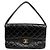Chanel Borsa a tracolla reversibile trapuntata nera Nero