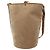 Saint Laurent Borsa a tracolla bucket in velluto monogramma marrone - vista 3