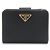 Prada Re-Nylon Wallet mit Prägung Schwarz