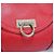 Salvatore Ferragamo Borsa a tracolla decorativa Gancini Rosso - vista 3