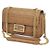 Fendi Borsa midi in pelle nappa con catena baguette Arancione