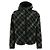 Burberry Wool Blend Hooded Jacket with Check Pattern