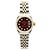 Rolex Relógio Datejust Feminino Combinação Borgonha com Diamantes Aftersetting Vermelho