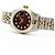 Rolex Relógio Datejust Feminino Combinação Borgonha com Diamantes Aftersetting Vermelho - vista 20