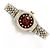 Rolex Relógio Datejust Feminino Combinação Borgonha com Diamantes Aftersetting Vermelho - vista 21